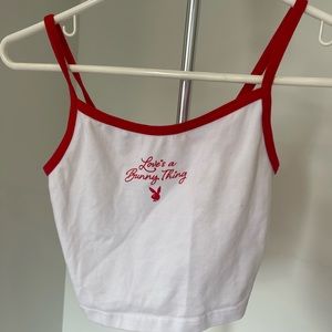 Playboy pacsun loves a bunny thing crop tank